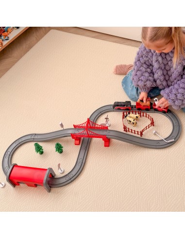 Kolejka Elektryczna Woopie - 70 El. Tory, Most, Tunel i Zwierzęta