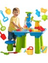 WOOPIE Wassertisch 2in1 Sandkasten XL Aquapark mit 4 Bassins