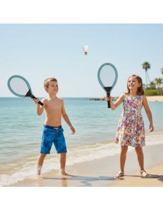 WOOPIE Tennis Badminton Rackets for Kids + Shuttlecock 2