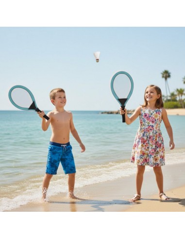 WOOPIE Rakietki do Tenisa Badminton dla Dzieci + Piłka Lotka