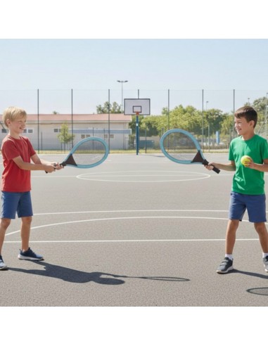 WOOPIE Rakietki do Tenisa Badminton dla Dzieci + Piłka Lotka