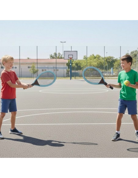WOOPIE Rakietki do Tenisa Badminton dla Dzieci + Piłka Lotka
