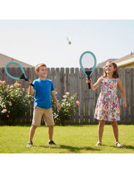 WOOPIE Tennis Badminton Rackets for Kids + Shuttlecock