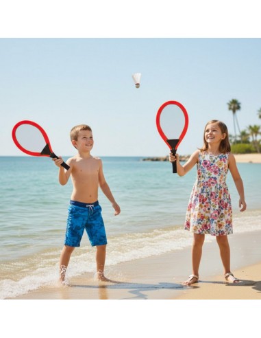 WOOPIE Large Tennis Badminton Rackets for Kids + Ball