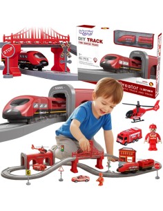 Woopie Train Track - 66-piece Set Bridge Tunnel Sounds