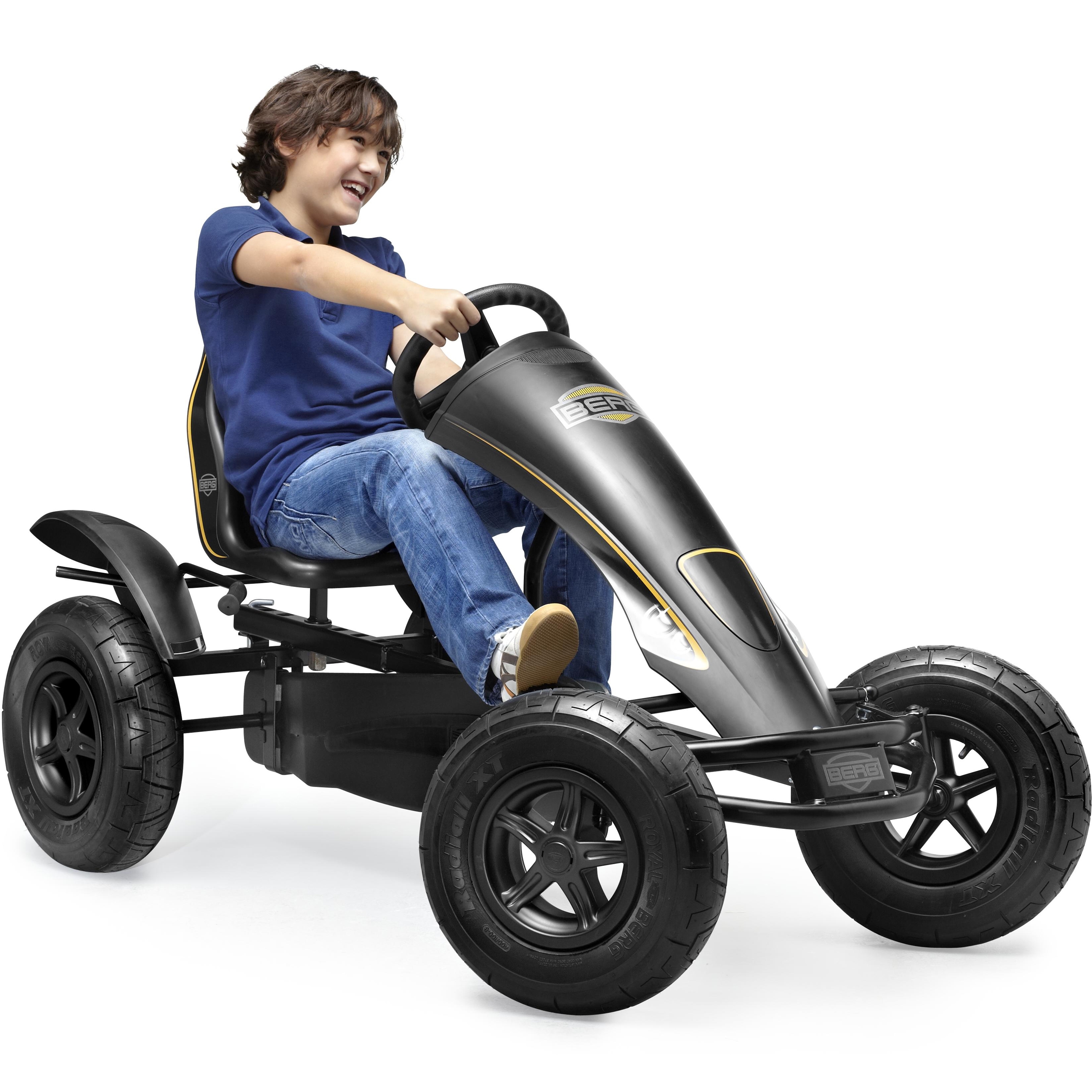 Gokart na pedały xl black edition bfr pompowane koła od 5/6 lat do 100 kg