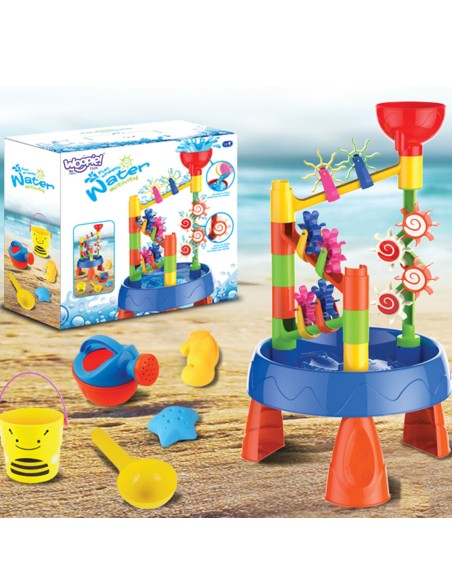 WOOPIE Wassertisch 2-in-1 Wasserfall 5-tlg. – Spielzeug für draußen