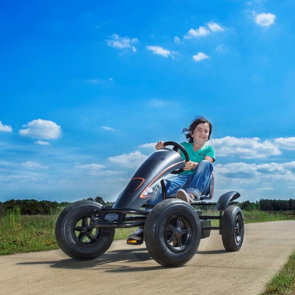 Gokart na pedały xl black edition bfr pompowane koła od 5/6 lat do 100 kg