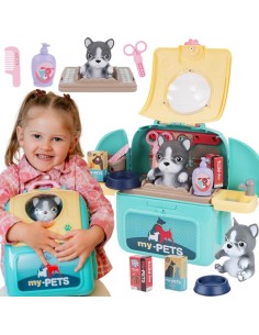 WOOPIE Pies Przenośny Salon Piękności 2w1 Transporter w Plecaku