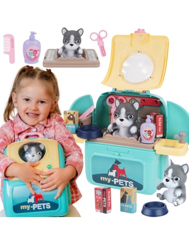 WOOPIE Hund Tragbarer Beauty-Salon 2in1 Transporter im Rucksack