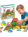 Woopie Dinosaurs Magnetic Blocks - Educational Construction Game