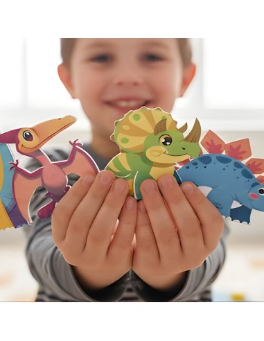 Magnetinės dinozaurų kaladėlės WOOPIE – Edukacinis konstravimo žaidimas