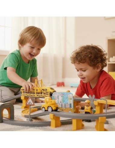 Woopie Train Track - 92 Piece Set Bridge Tunnel Sounds