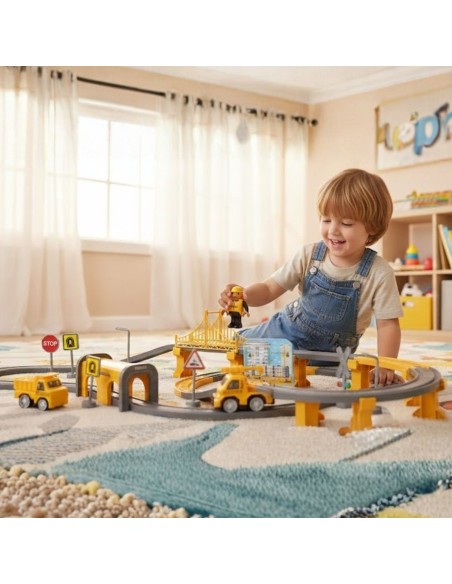 Woopie Train Track - 92 Piece Set Bridge Tunnel Sounds