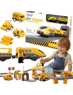 WOOPIE DIY Schienenset Track Engineering Train 92-tlg