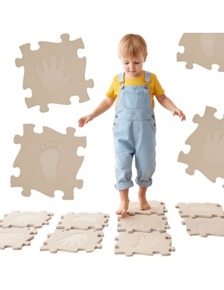 Set Matten Hand und Fuß WOOPIE – Sinnespfad, Puzzle 16-tlg