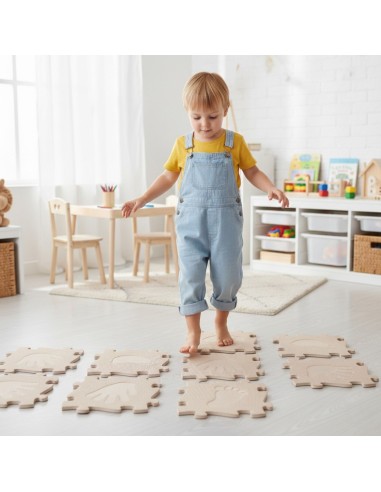 Set Matten Hand und Fuß WOOPIE – Sinnespfad, Puzzle 16-tlg