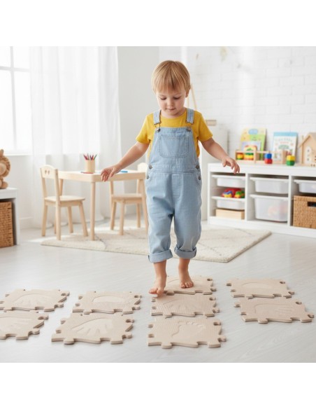 Set Matten Hand und Fuß WOOPIE – Sinnespfad, Puzzle 16-tlg
