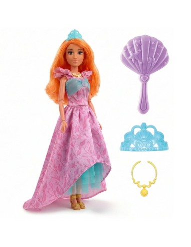 WOOPIE lėlė princesė Lili – rožiniai plaukai, žvilganti suknelė ir aksesuarai