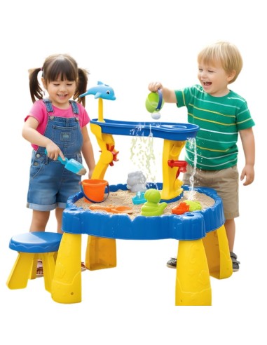 2in1-Spieltisch für Sand und Wasser mit Sitz Woopie – Spielzeug