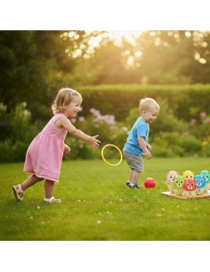 WOOPIE Kręgle Dla Dzieci Kolorowe Misie 3w1 2