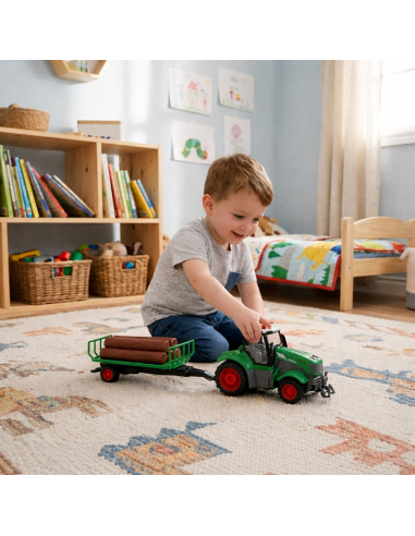 WOOPE RC Tractor with Trailer 1:24 - Remote Controlled Car