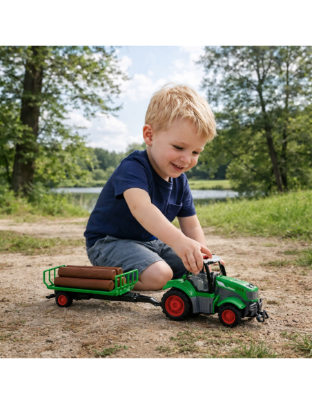 WOOPE RC Tractor with Trailer 1:24 - Remote Controlled Car