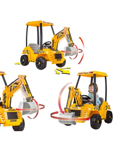 „Super Digger 12V“ elektrinis ekskavatorius Feber – naujas LT akumuliatorius