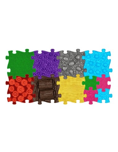 Zestaw Mat Sensorycznych Puzzle 11 el. Zdrowy Rozwój Dziecka - WOOPIE