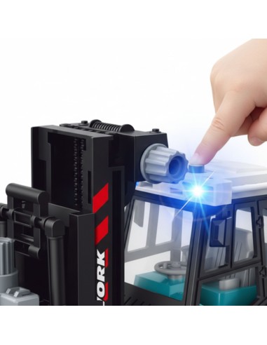 Forklift with grabber and trailer - interactive toy Woopie