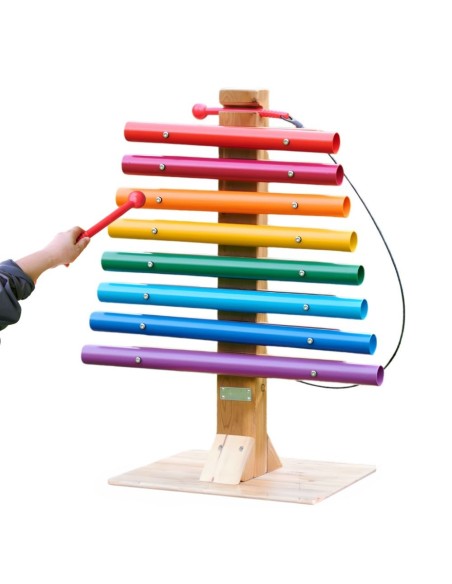 Regenbogen-Musikturm von Masterkidz – große Gartencymbals für Kinder!
