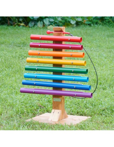 Regenbogen-Musikturm von Masterkidz – große Gartencymbals für Kinder!