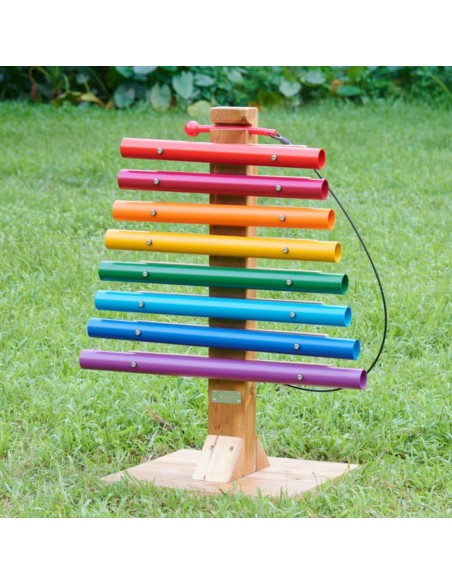 Regenbogen-Musikturm von Masterkidz – große Gartencymbals für Kinder!