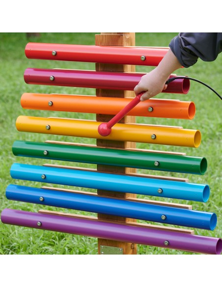Regenbogen-Musikturm von Masterkidz – große Gartencymbals für Kinder!