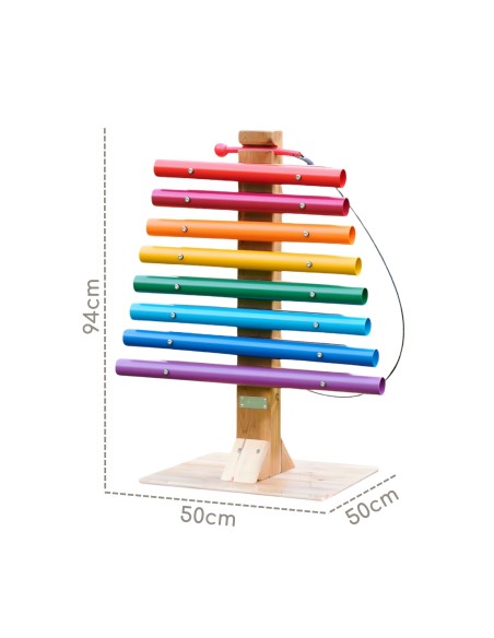 Regenbogen-Musikturm von Masterkidz – große Gartencymbals für Kinder!