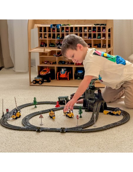 Elektrische Retro-Eisenbahn Woopie – 76 Elemente voller Abenteuer und Spielspaß
