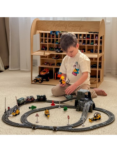 Elektrische Retro-Eisenbahn Woopie – 76 Elemente voller Abenteuer und Spielspaß