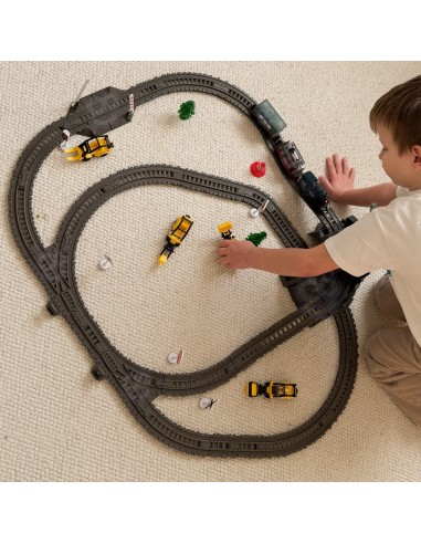 Elektrische Retro-Eisenbahn Woopie – 76 Elemente voller Abenteuer und Spielspaß