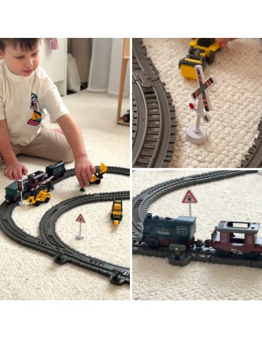 Elektrische Retro-Eisenbahn Woopie – 76 Elemente voller Abenteuer und Spielspaß