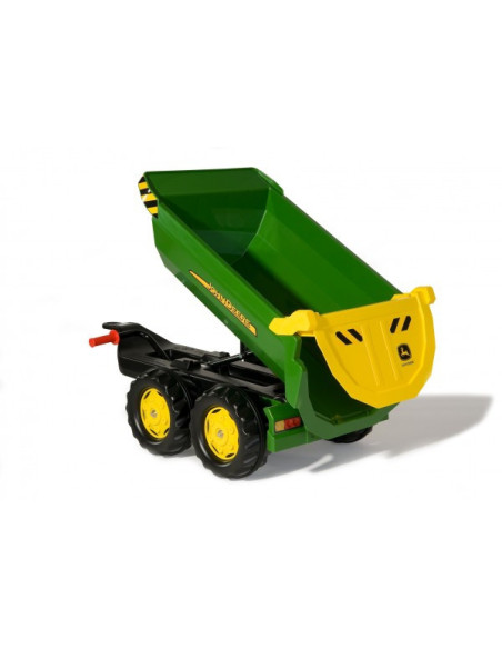 Rolly Toys Przyczepa wywrotka Halfpipe Trailer zielona