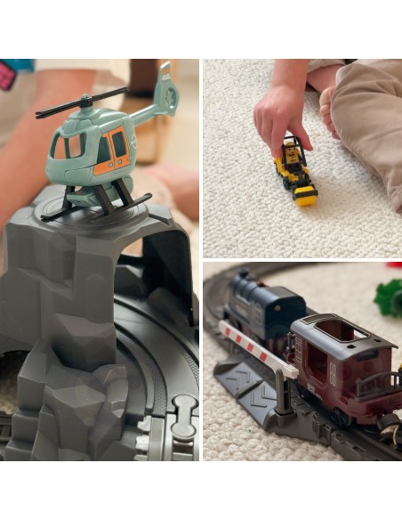 Elektrische Retro-Eisenbahn Woopie – 76 Elemente voller Abenteuer und Spielspaß
