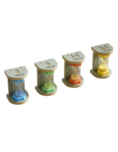 Sanduhren-Set von Masterkidz – Lernuhren für die Zeitlehre