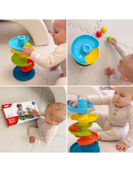 Tor Kulkowy Spirala + 3 Kulki dla dzieci Woopie Baby – zabawa i rozwój