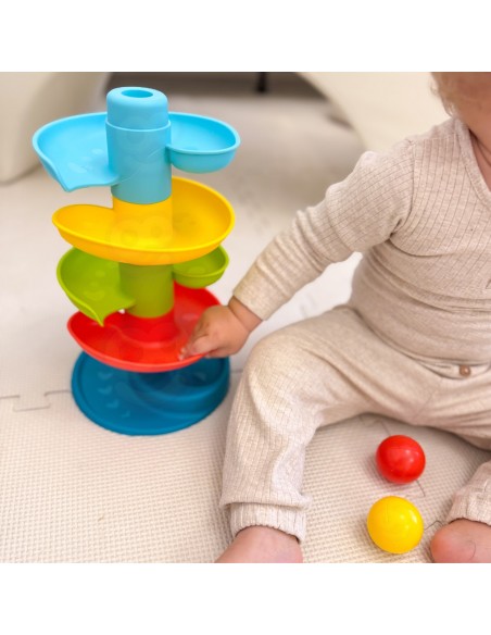 Spiralinis vėžės takelis su 3 kamuoliukais vaikams Woopie Baby – žaidimas ir ugdymas
