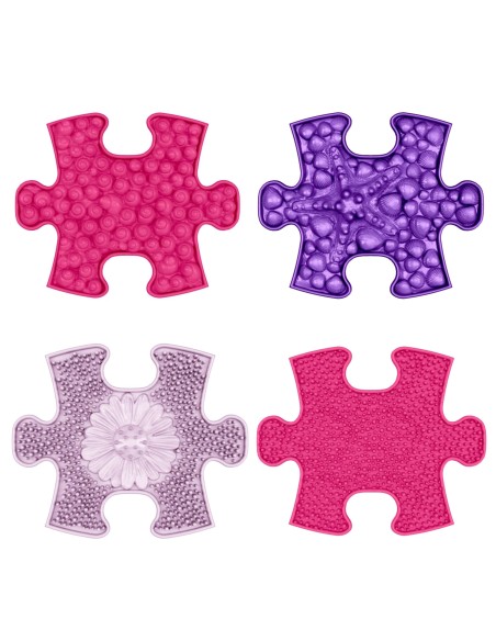 WOOPIE Orthopedic Sensory Mat Puzzle 11 Pieces Pink/Purple