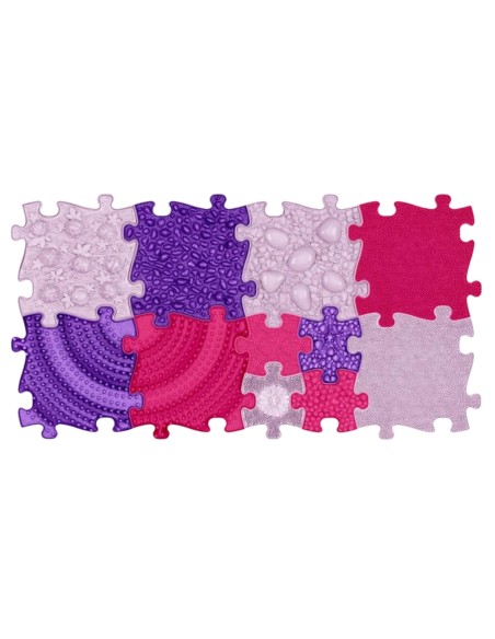 Zestaw Mat Sensorycznych Puzzle Pink WOOPIE - Zdrowe Stopy i Postawa