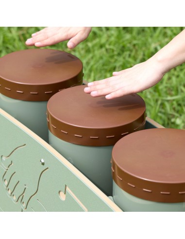 Kongo būgnai lauko rinkinys Masterkidz – instrumentas žaidimų aikštelei vaikams