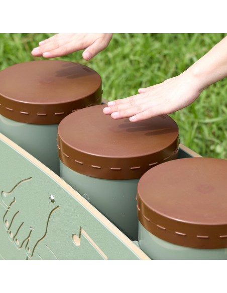 Kongo būgnai lauko rinkinys Masterkidz – instrumentas žaidimų aikštelei vaikams