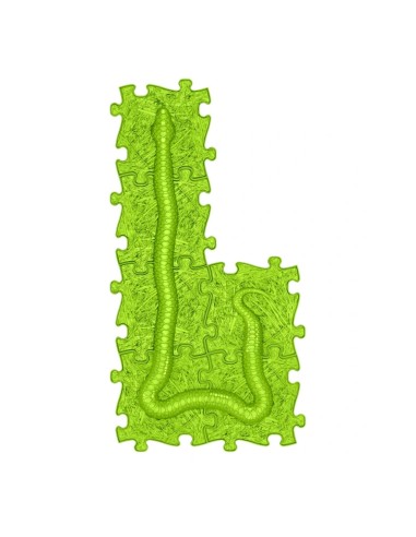 WOOPIE Orthopedic Sensory Mat Puzzle Snake Green 6 pcs.