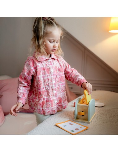 Holz-Frühstücksset mit Toaster – Kinderküche Woopie